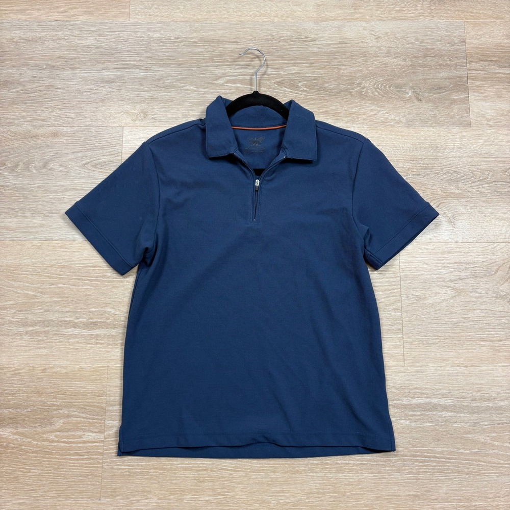 Oobe Hydrovent‎ Quarter Zip Polo Short Sleeve Shirt Women's Medium Color Navy
